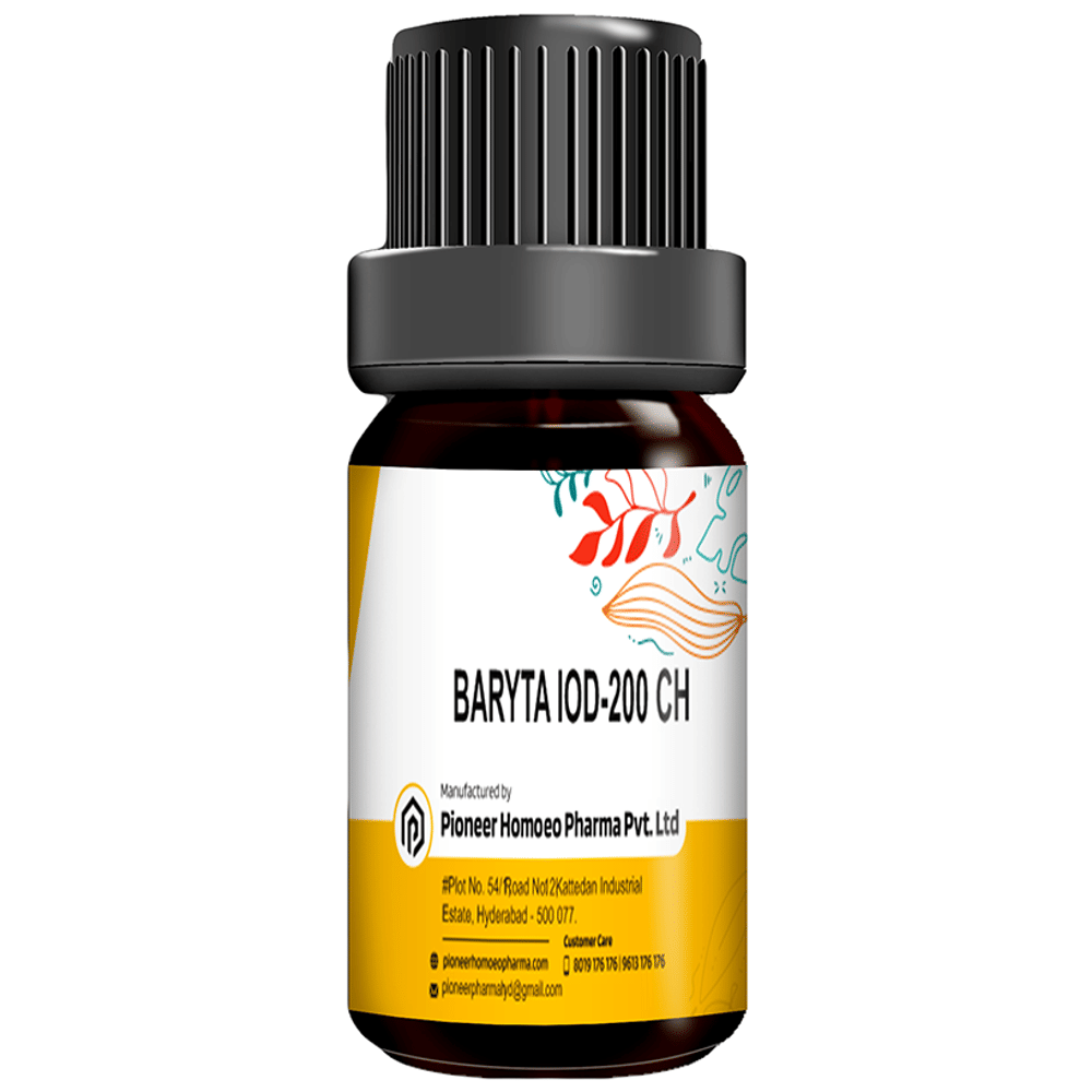 Pioneer Pharma Baryta Iodatum Globules Pellet Multidose Pills 200 CH bottle of 150 tablets