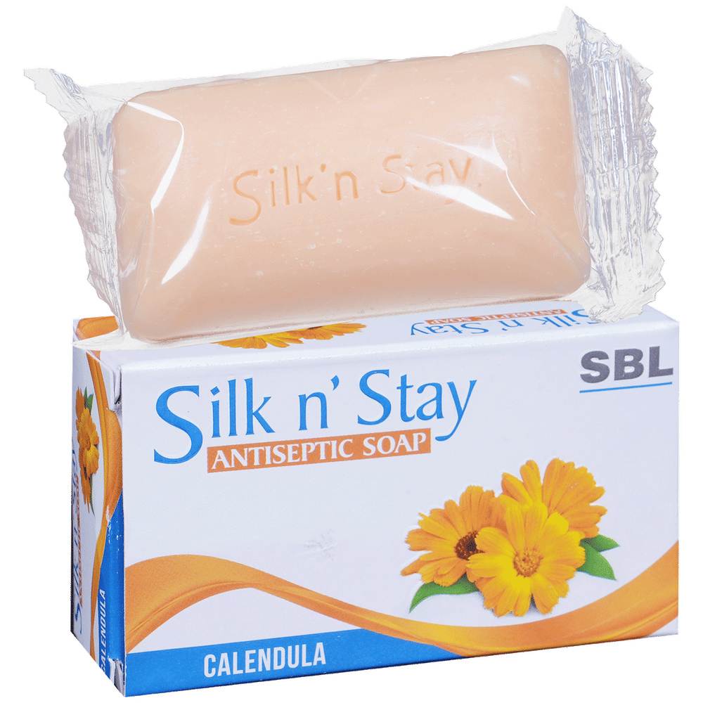 SBL Silk N Stay Antiseptic Calendula Soap box of 75 gm Soap