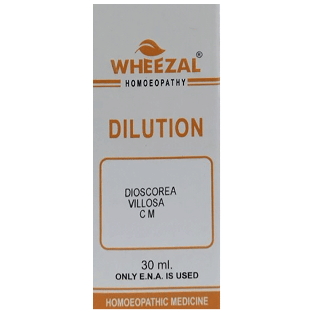 Wheezal Discorea Villosa Dilution CM bottle of 30 ml Dilution Wheezal Discorea Villosa Dilution CM bottle of 30 ml Dilution