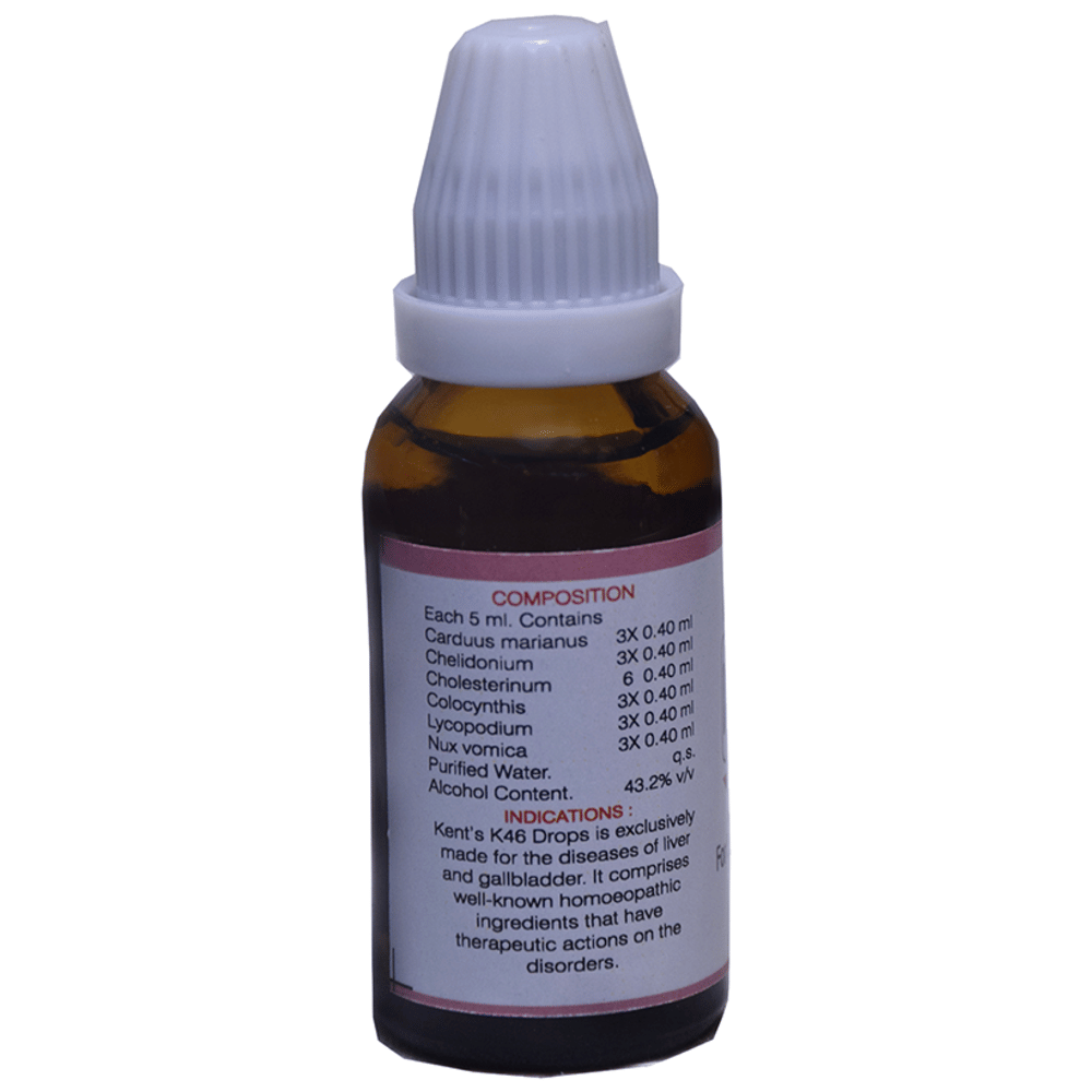 Kent's K46 Gallbladder Oral Drops bottle of 30 ml Oral Drops Kent's K46 Gallbladder Oral Drops bottle of 30 ml Oral Drops
