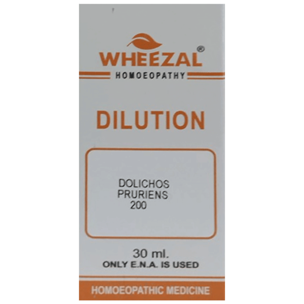 Wheezal Dolichos P. Dilution 200 bottle of 30 ml Dilution