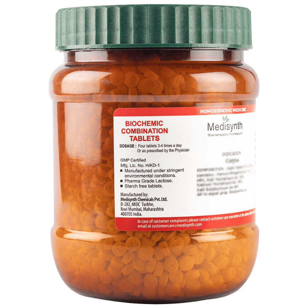 Medisynth Bio-chemic Combination No.5 Coryza bottle of 450 gm Biocombination Tablet Medisynth Bio-chemic Combination No.5 Coryza bottle of 450 gm Biocombination Tablet