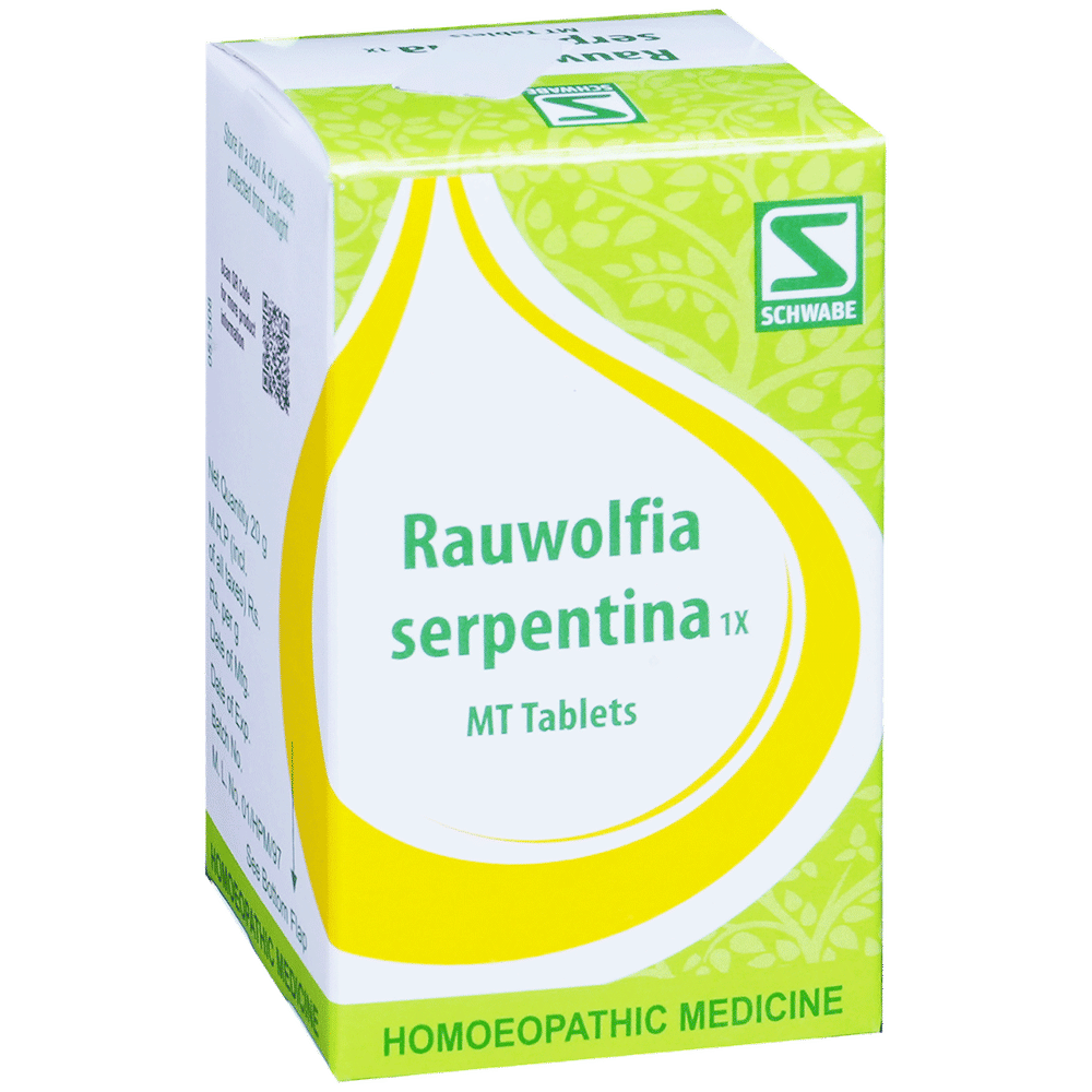 Dr Willmar Schwabe India Rauwolfia Serpentina Tablet 1X bottle of 20 gm Tablet