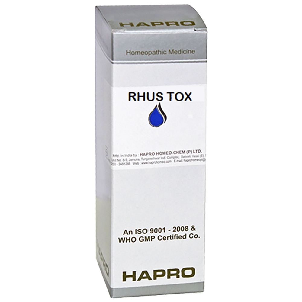 Hapro Rhus Tox Dilution 200 bottle of 100 ml Dilution