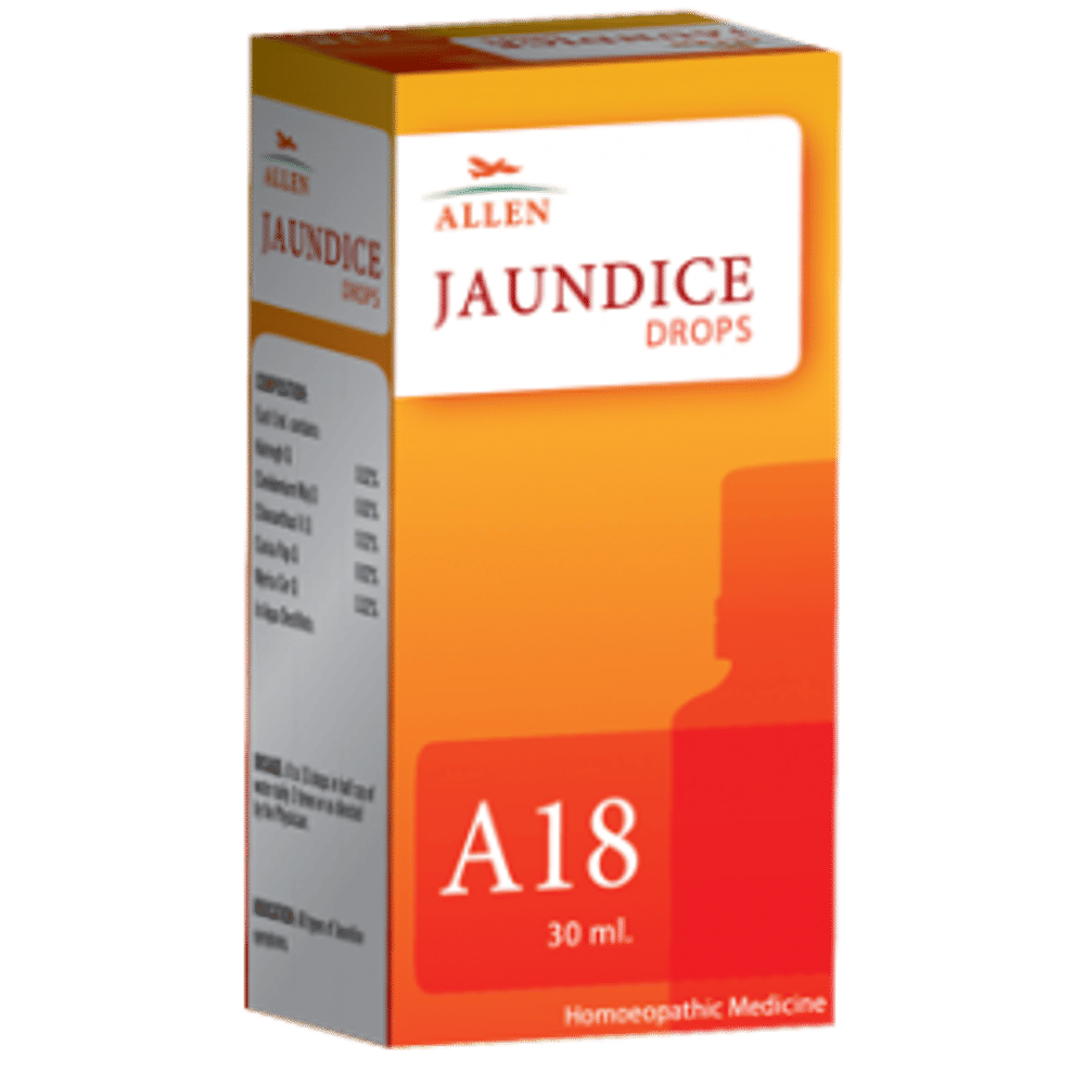 Allen A18 Jaundice Drop bottle of 30 ml Drop Allen A18 Jaundice Drop bottle of 30 ml Drop