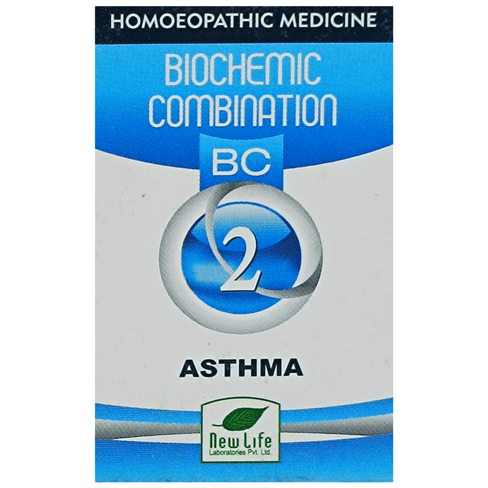 New Life Bio Combination No.2 Asthma bottle of 25 gm Biocombination Tablet