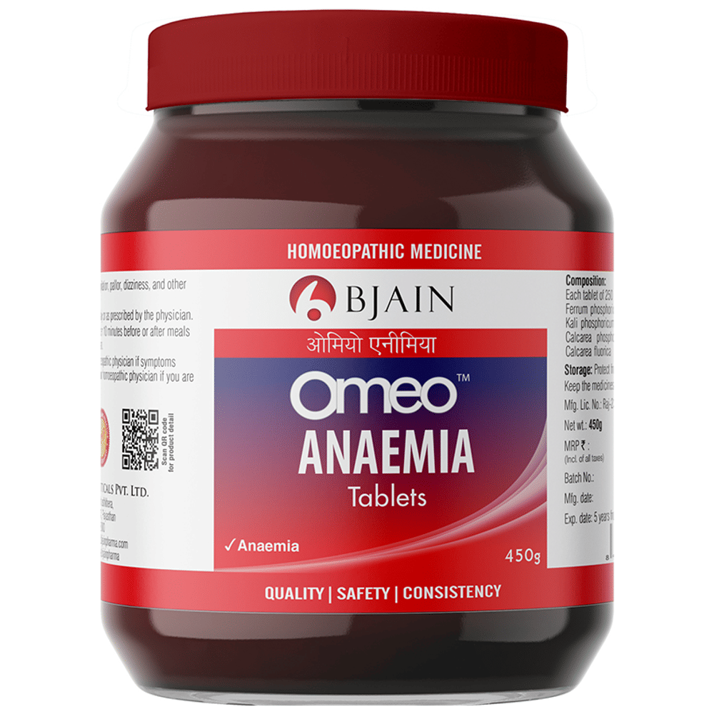 Bjain Omeo Anaemia Tablet jar of 450 gm Tablet
