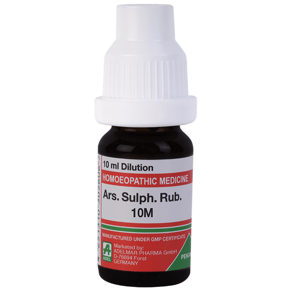 ADEL Ars. Sulf Rub. Dilution 10M bottle of 10 ml Dilution