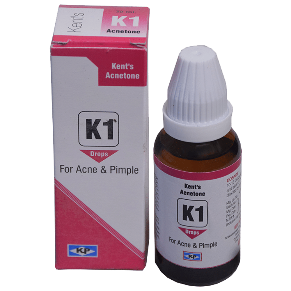 Kent's K1 Acne & Pimple Oral Drops bottle of 30 ml Oral Drops