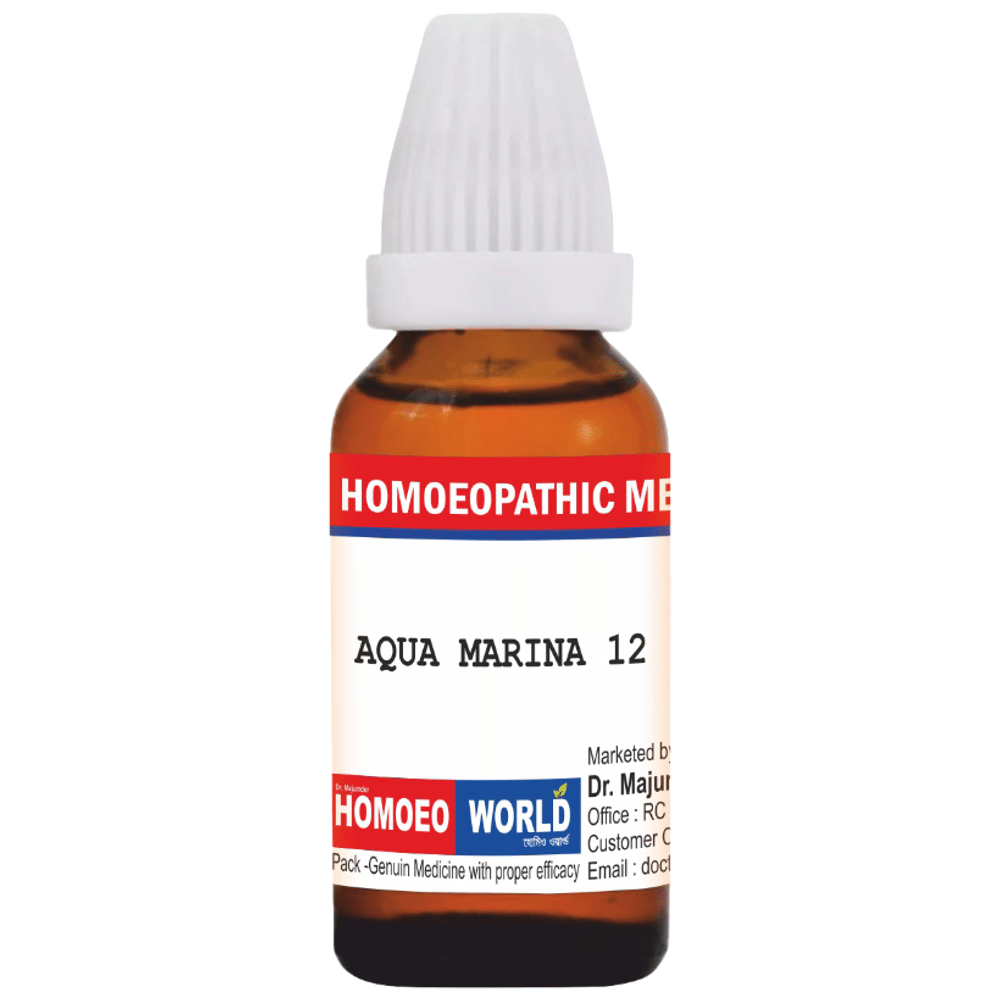 Dr. Majumder Homeo World Aqua Marina Dilution (30ml Each) 12 CH combo pack of 6 bottles