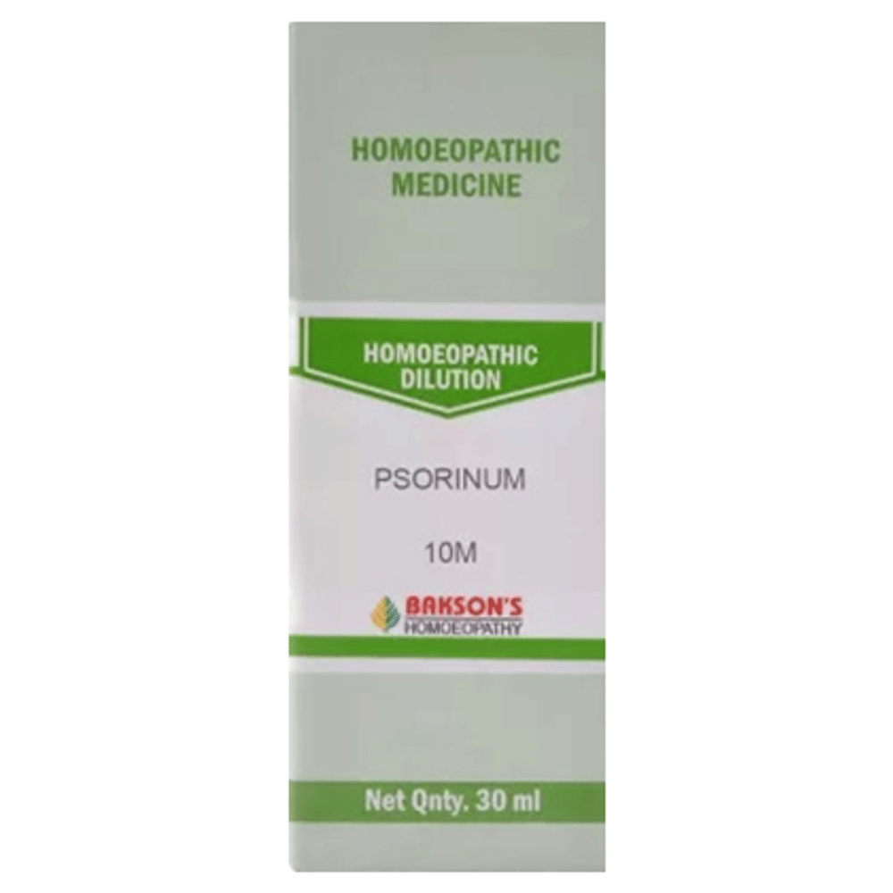 Bakson's Homeopathy Psorinum Dilution 10M bottle of 30 ml Dilution