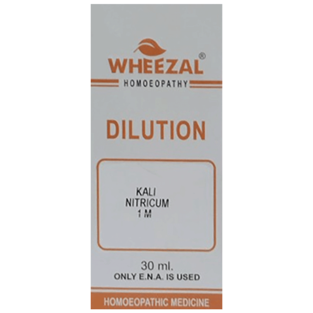 Wheezal Kali Nitricum Dilution 1M bottle of 30 ml Dilution Wheezal Kali Nitricum Dilution 1M bottle of 30 ml Dilution