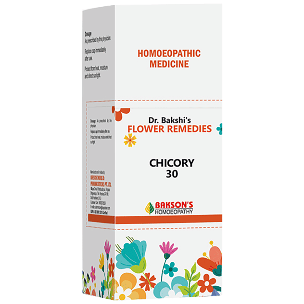 BAKSON Dr. Bakshi's Bach Flower Chicory 30 CH bottle of 100 ml Drop