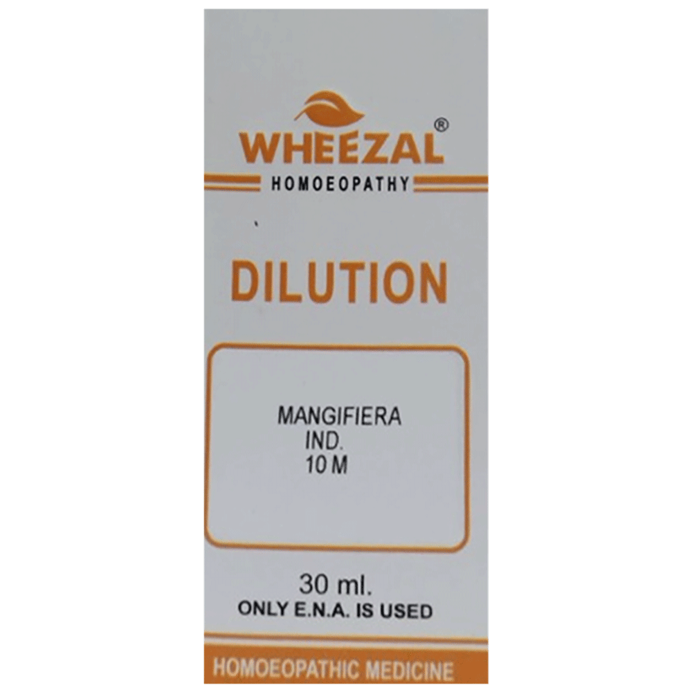 Wheezal Mangifiera Indica Dilution 10M bottle of 30 ml Dilution