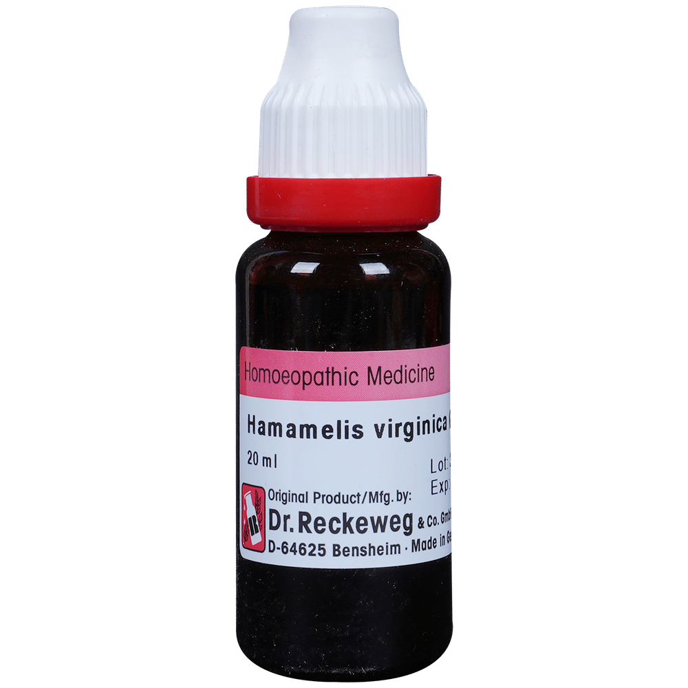 Dr. Reckeweg Hamamelis Virg Mother Tincture Q bottle of 20 ml Mother Tincture