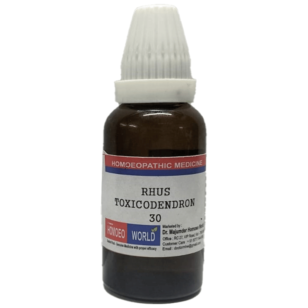 Dr. Majumder Homeo World Rhus Toxicodendron Dilution 30 (30ml Each) combo pack of 2 bottles