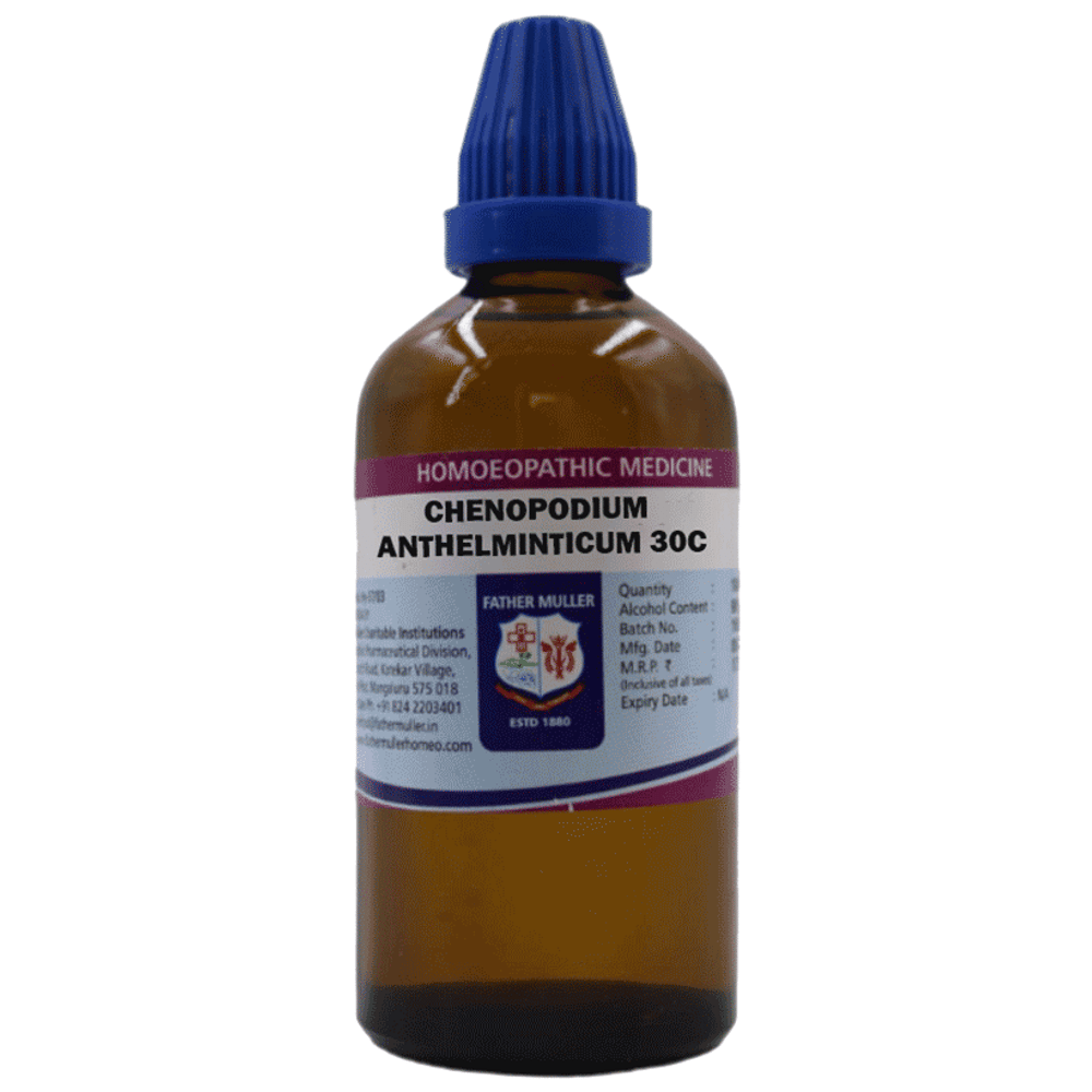 Father Muller Chenopodium Anthelminticum Drop 30C bottle of 100 ml Drop