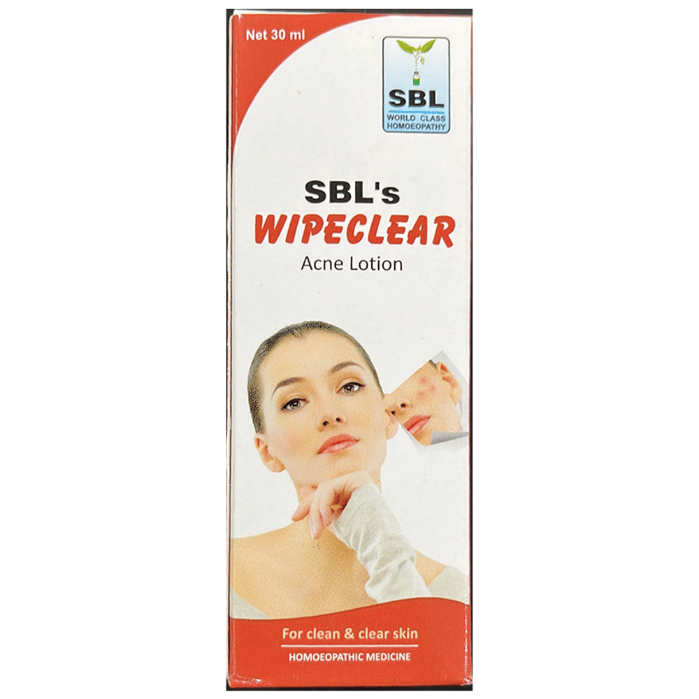 SBL Wipe Clear Acne Lotion bottle of 30 ml Lotion