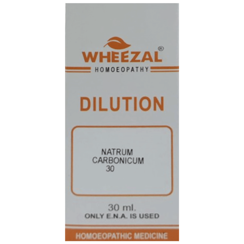 Wheezal Natrum Carbonicum Dilution 30 bottle of 30 ml Dilution