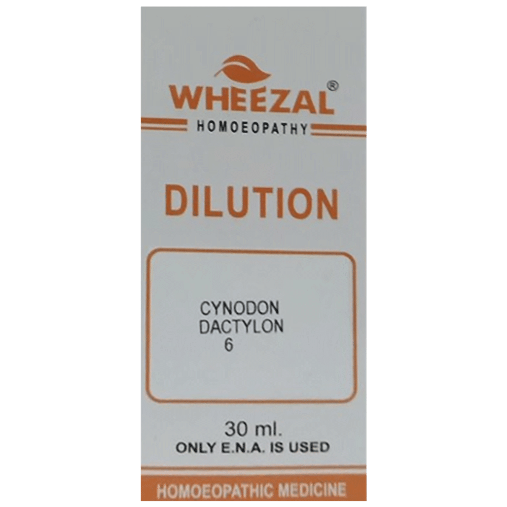Wheezal Cynodon Dactylon Dilution 6 bottle of 30 ml Dilution