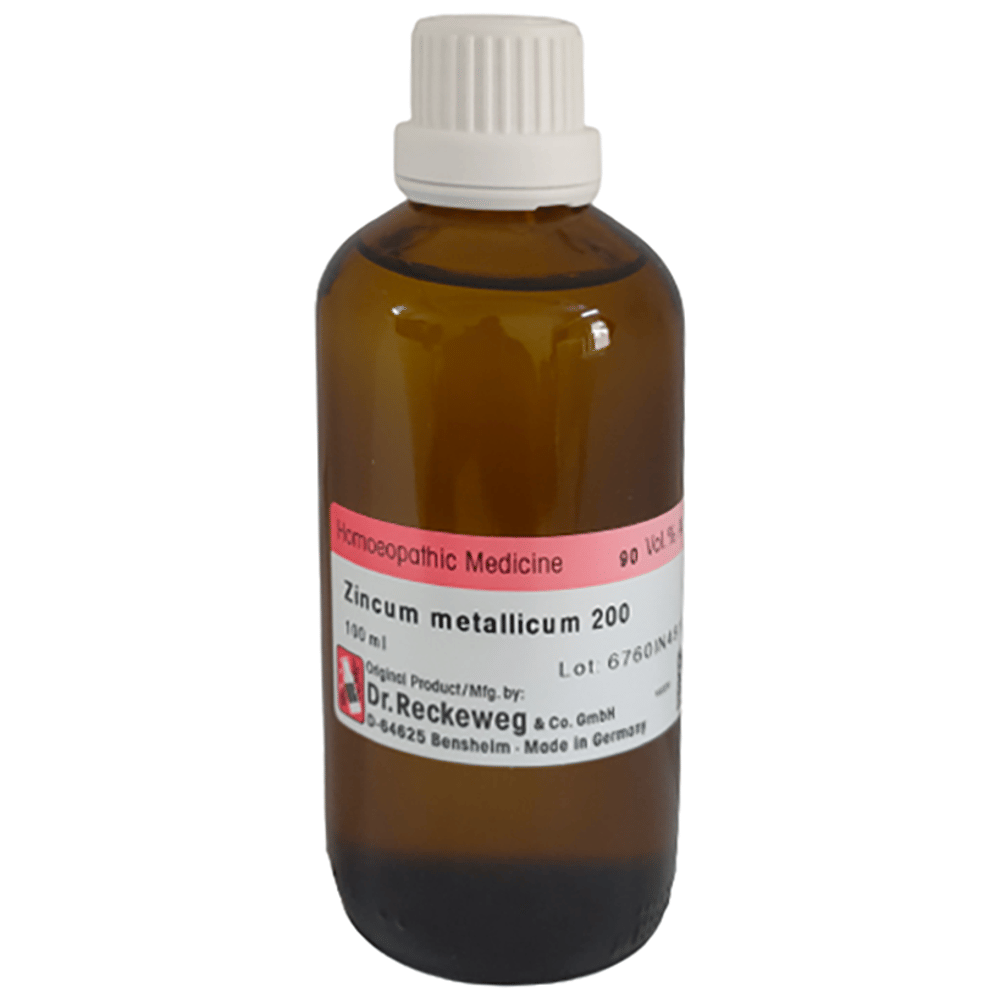Dr Reckeweg &Co.gmbH Zincum Metallicum Dilution 200 CH bottle of 100 ml Dilution
