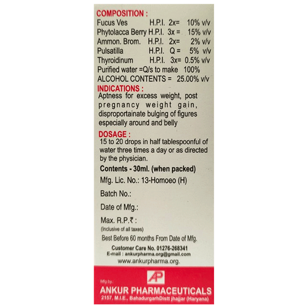 Ankur Phyto Drop bottle of 30 ml Drop