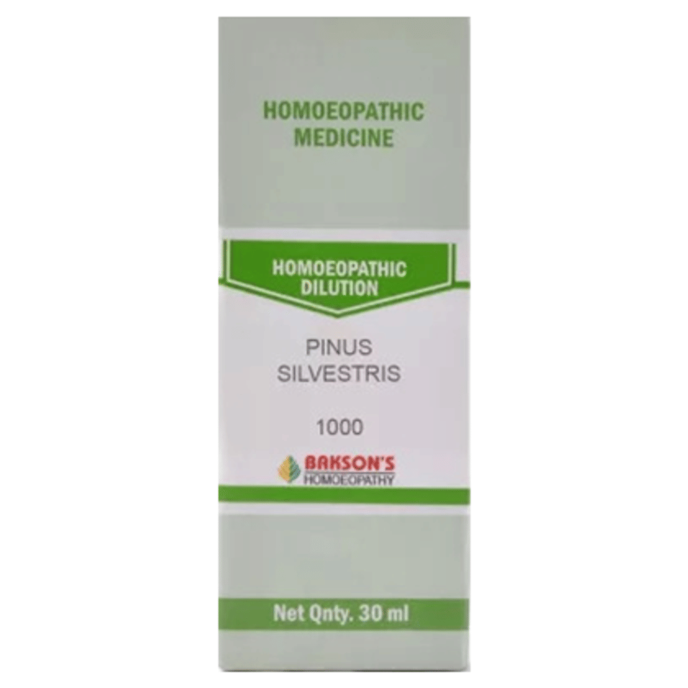 Bakson's Homeopathy Pinus Sylvestris Dilution 1000 CH bottle of 30 ml Dilution Bakson's Homeopathy Pinus Sylvestris Dilution 1000 CH bottle of 30 ml Dilution