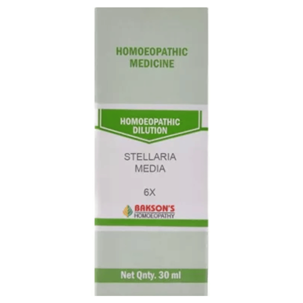 Bakson's Homeopathy Stellaria Media Dilution 6X bottle of 30 ml Dilution