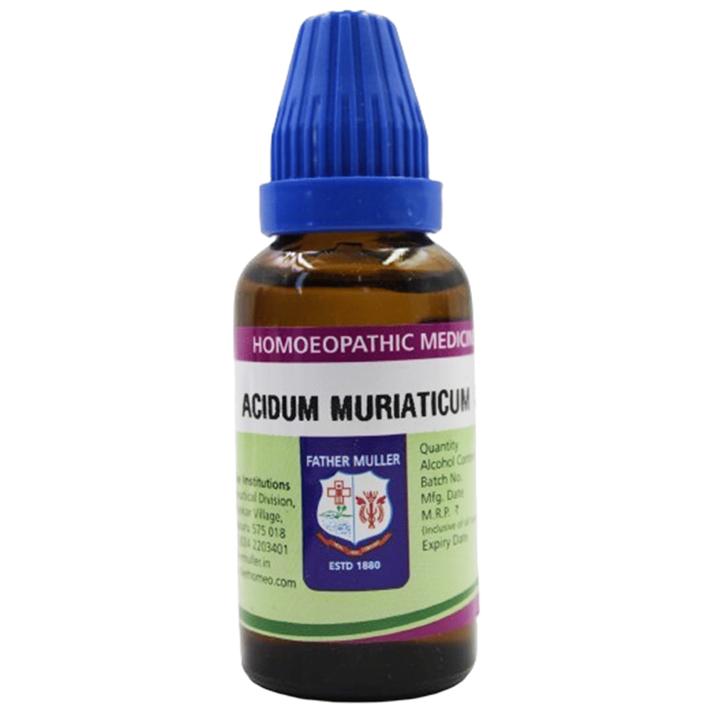 Father Muller Acidum Muriaticum Drop Q bottle of 30 ml Oral Drops