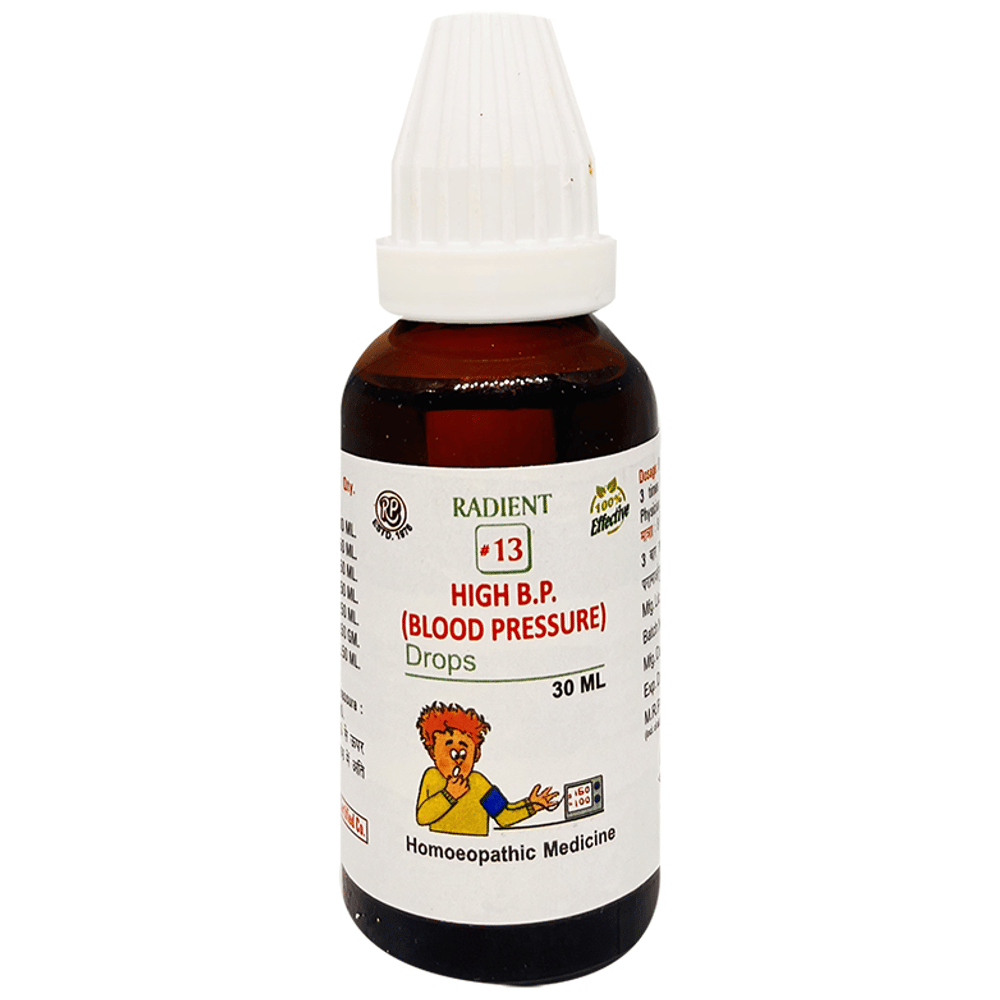 Radient 13 High B.P. (Blood Pressure) Oral Drops bottle of 30 ml Oral Drops