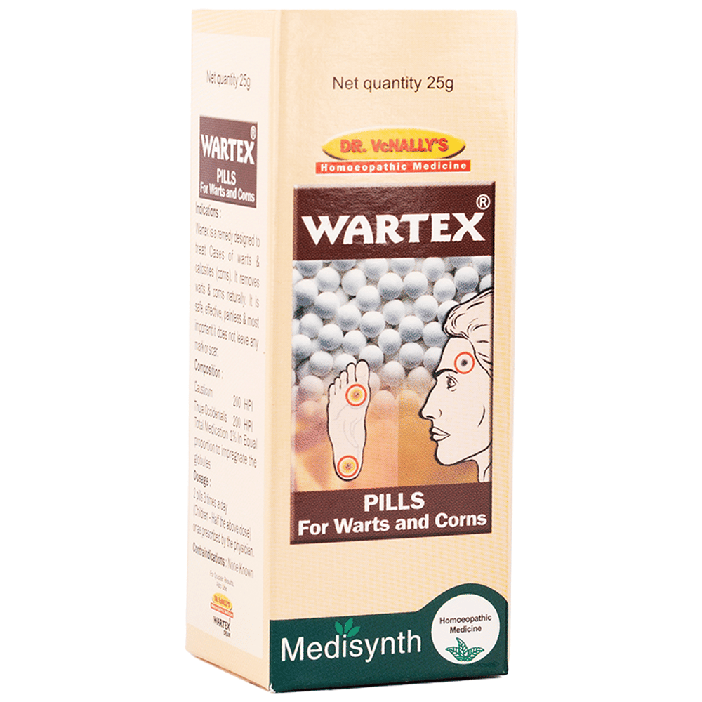Medisynth Wartex Pills bottle of 25 gm Tablet