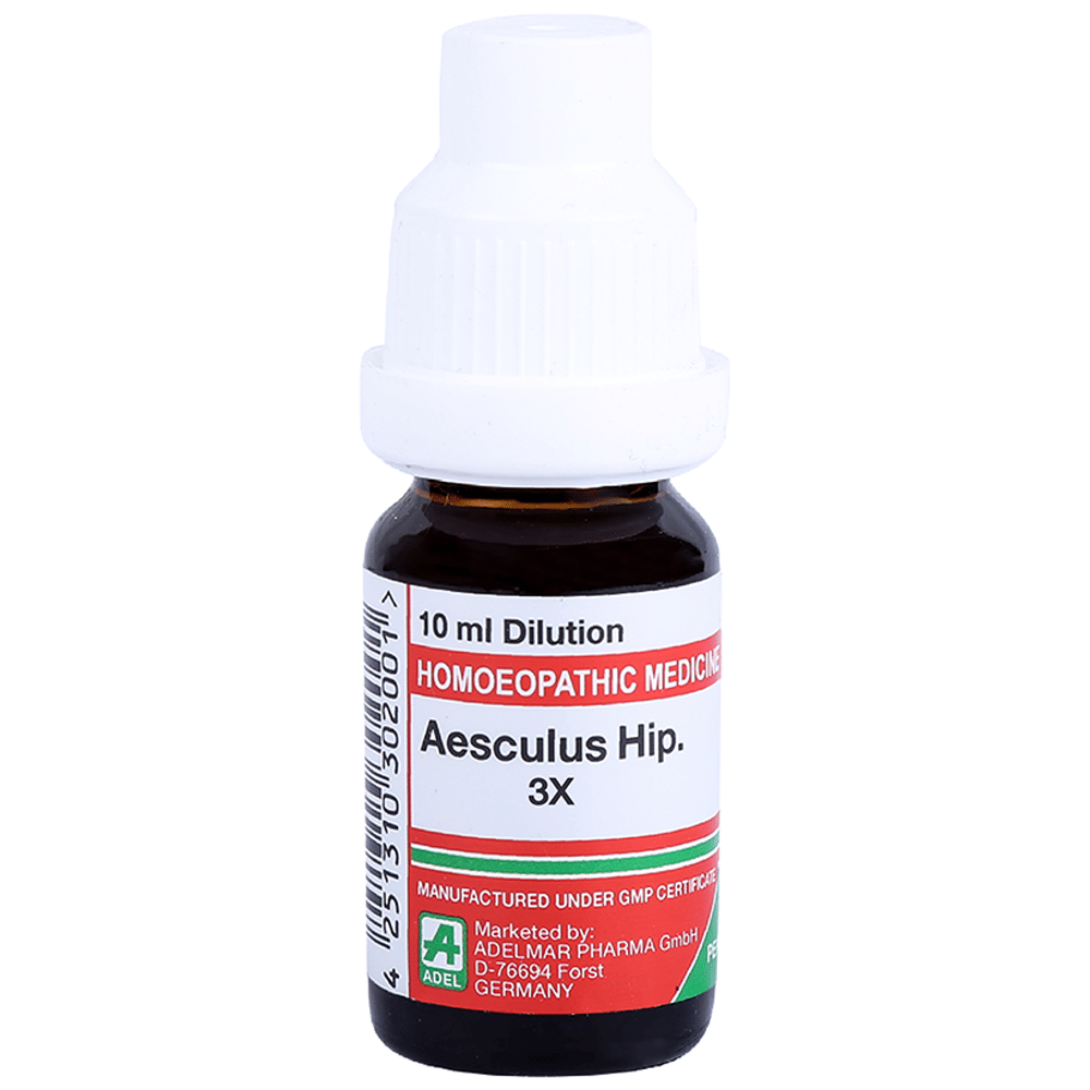 ADEL Aesculus Hip Dilution 3X bottle of 10 ml Dilution