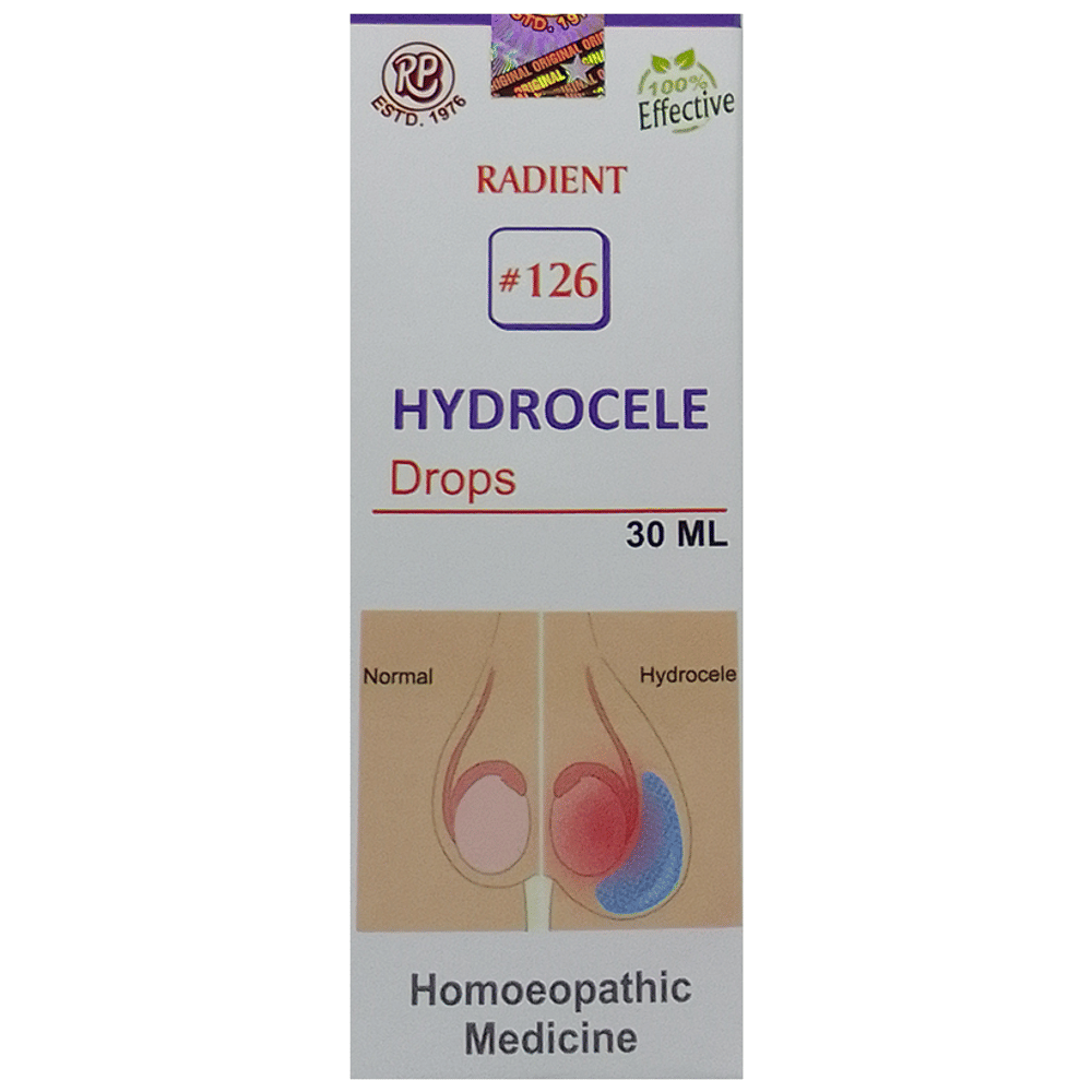 Radient #126 Hydrocele Drops bottle of 30 ml Oral Drops