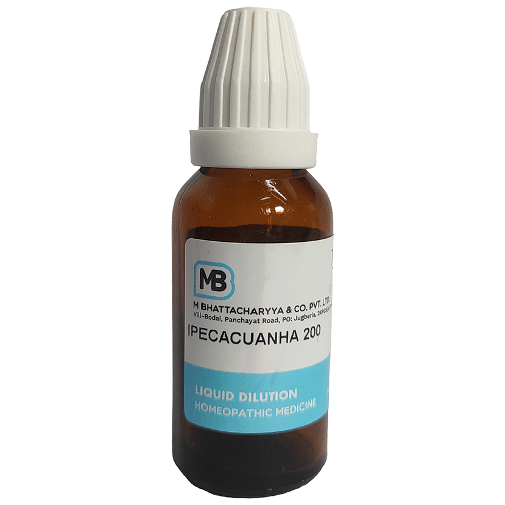 MB Ipecacuanha Dilution 200 bottle of 30 ml Dilution MB Ipecacuanha Dilution 200 bottle of 30 ml Dilution