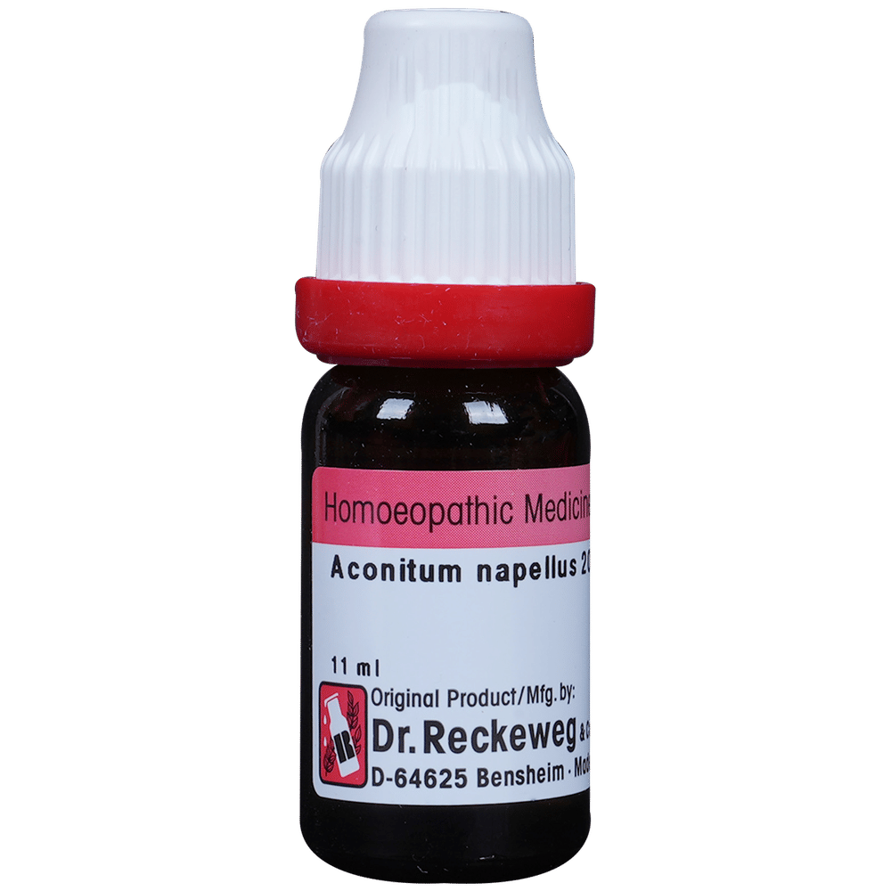 Dr. Reckeweg Aconitum Napellus Dilution 200 CH bottle of 11 ml Dilution
