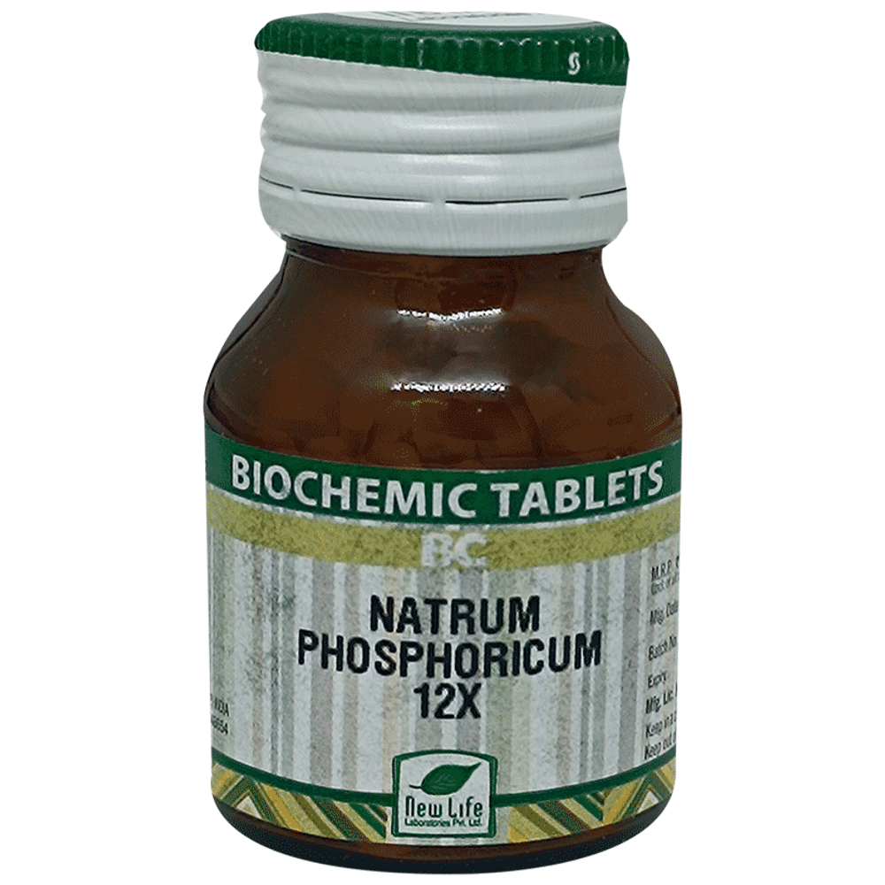 New Life Natrum Phosphoricum Biochemic Tablet 12X bottle of 25 gm Biochemic Tablet New Life Natrum Phosphoricum Biochemic Tablet 12X bottle of 25 gm Biochemic Tablet