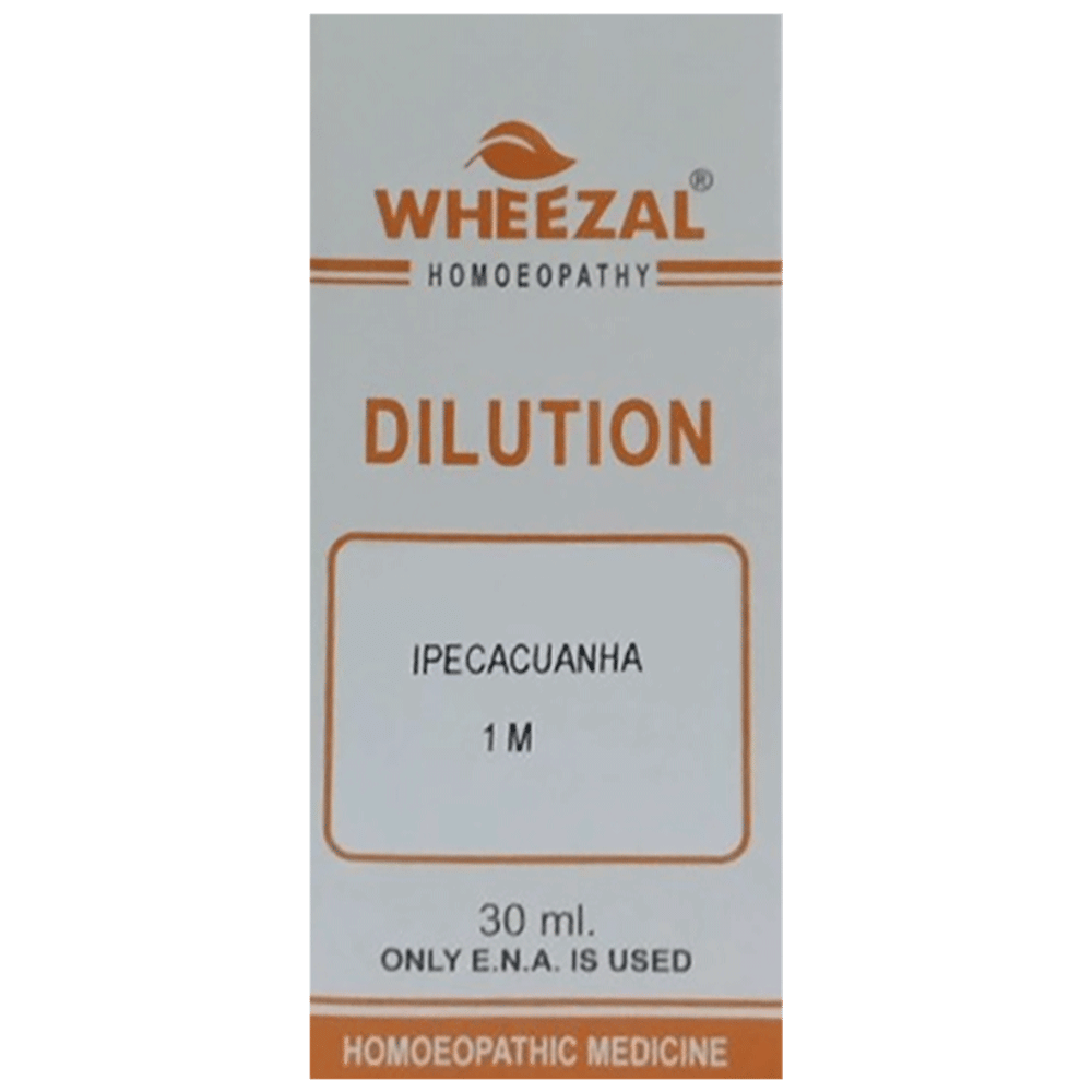Wheezal Ipecacuanha Dilution 1M bottle of 30 ml Dilution