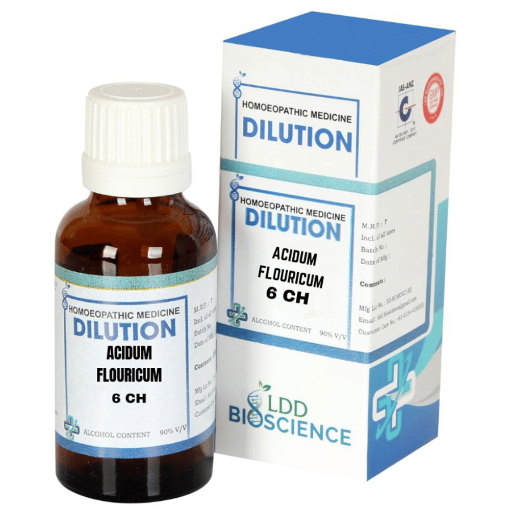 LDD Bioscience Acidum Flouricum Dilution 6 CH bottle of 30 ml Dilution
