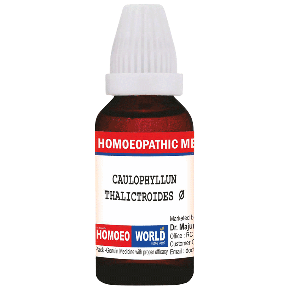Dr. Majumder Homeo World Caulophyllum Thalictroides Mother Tincture (30ml Each) Q box of 1 Bottle