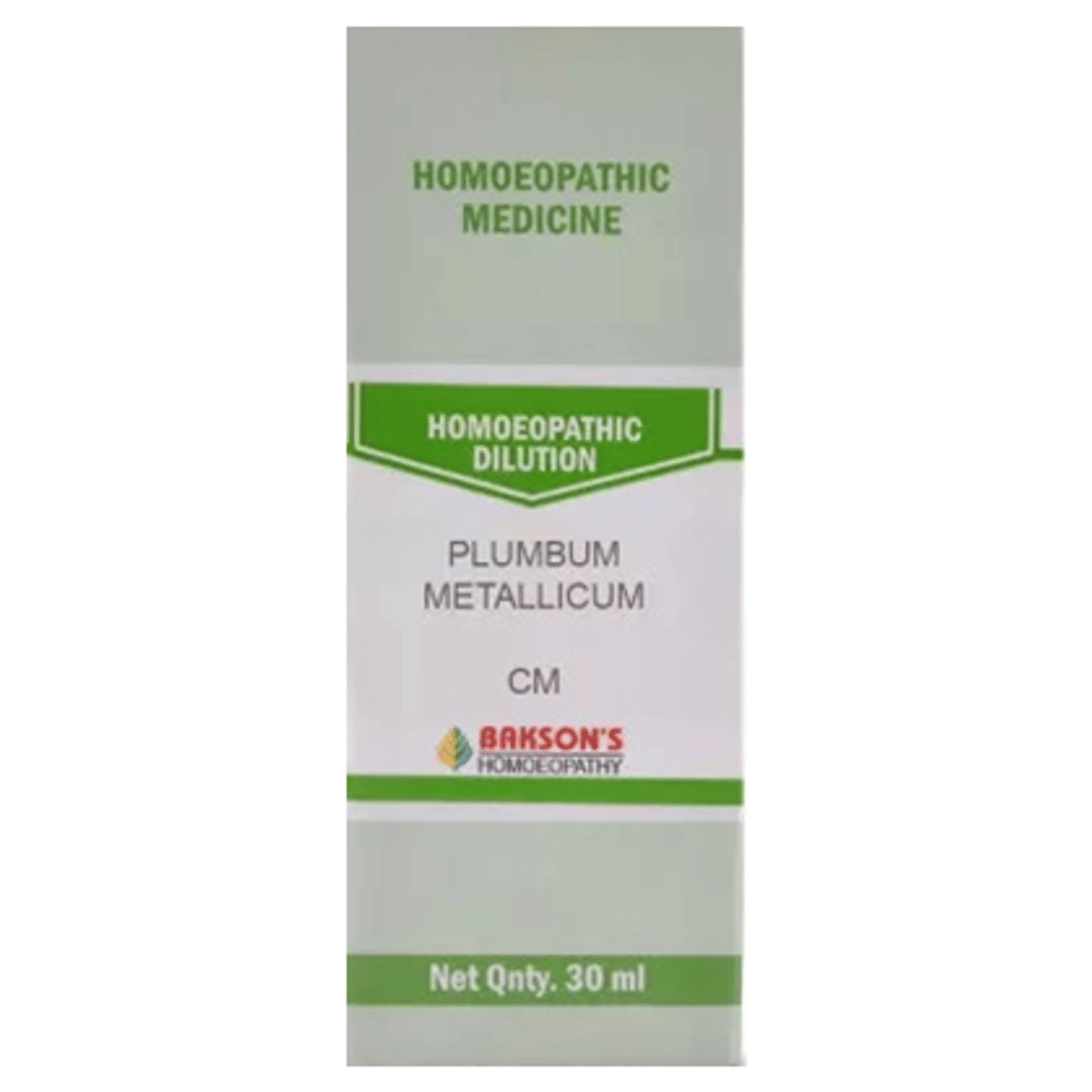 Bakson's Homeopathy Plumbum Metallicum Dilution CM bottle of 30 ml Dilution