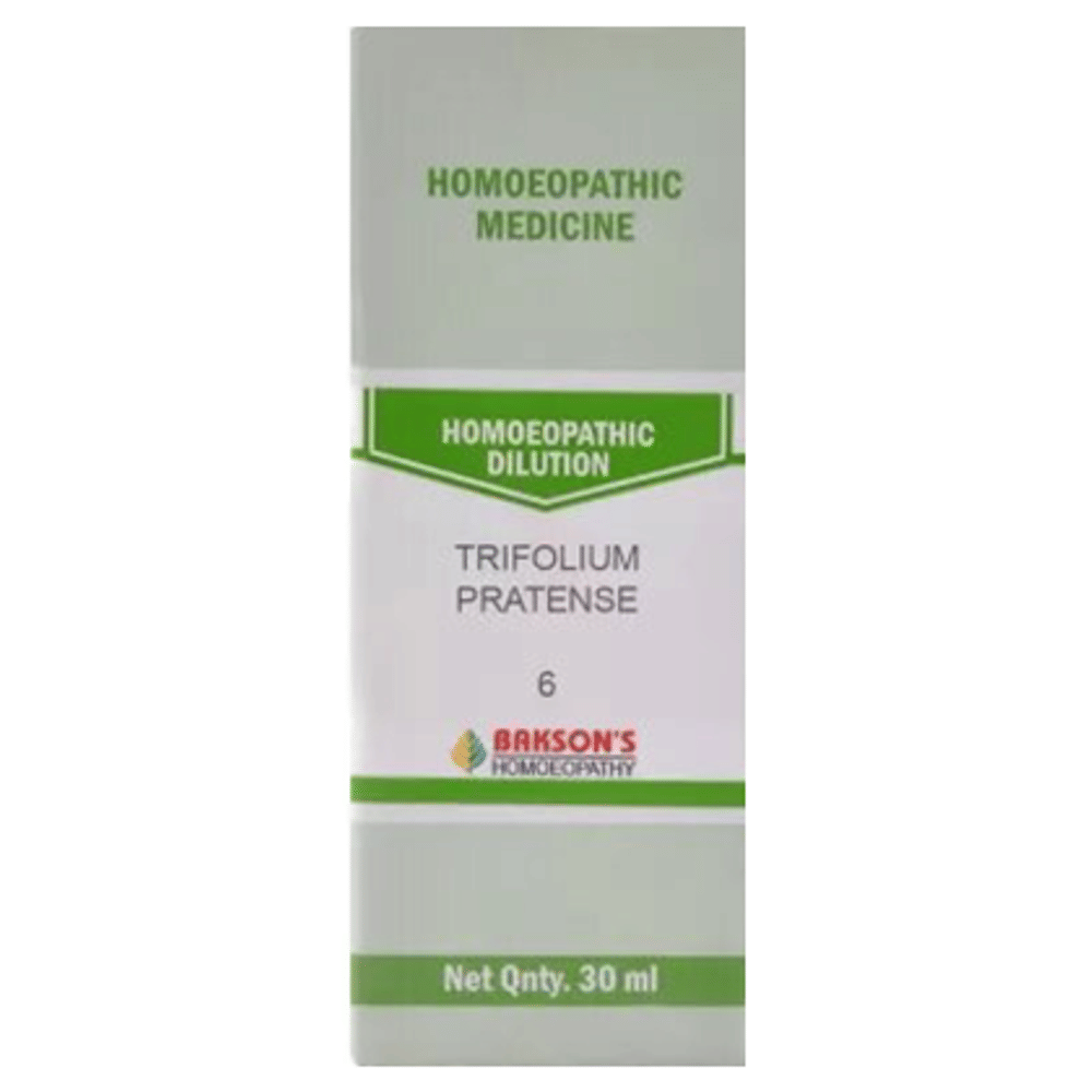 Bakson's Homeopathy Trifolium Pratense Dilution 6 CH bottle of 30 ml Dilution