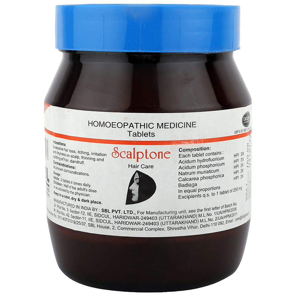 SBL Scalptone Tablet bottle of 450 gm Tablet