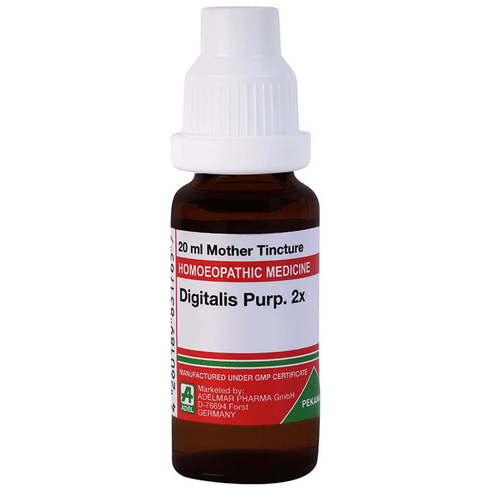 ADEL Digitalis Purpurea Mother Tincture 2X bottle of 20 ml Mother Tincture