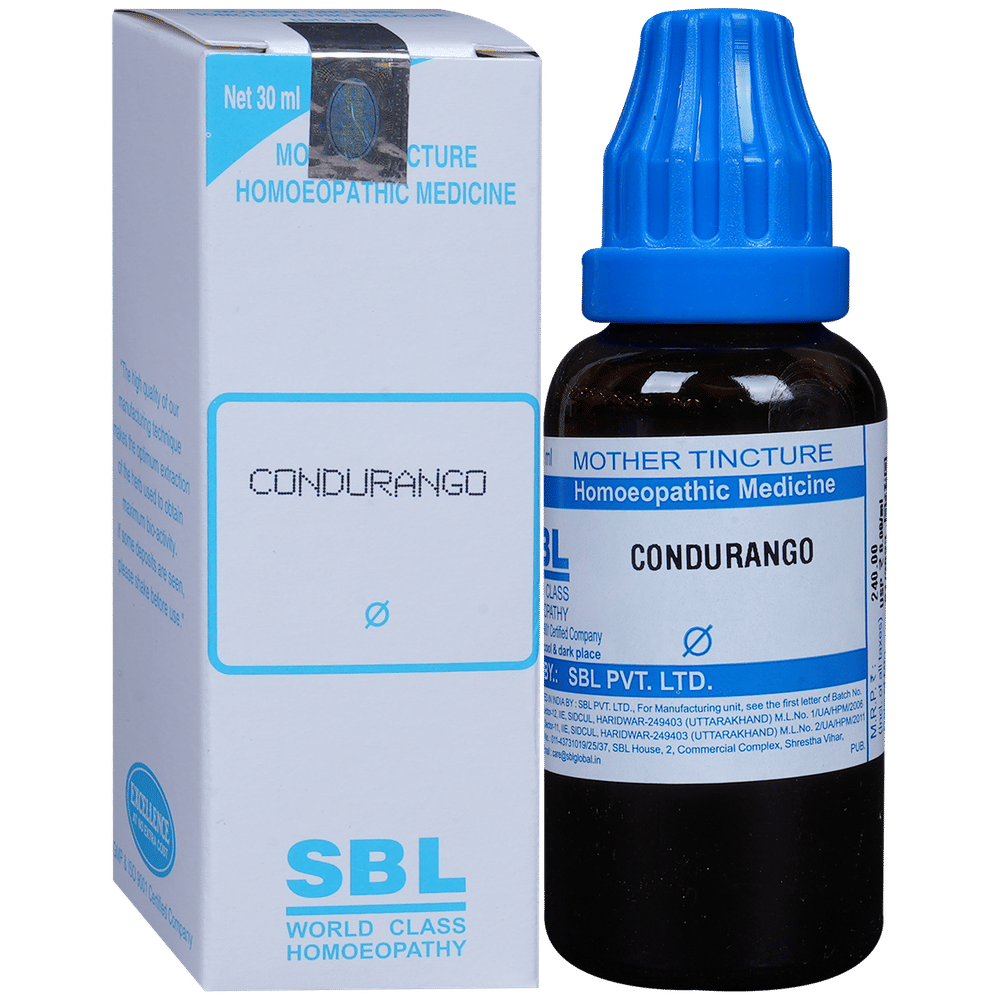 SBL Condurango Mother Tincture Q bottle of 30 ml Mother Tincture