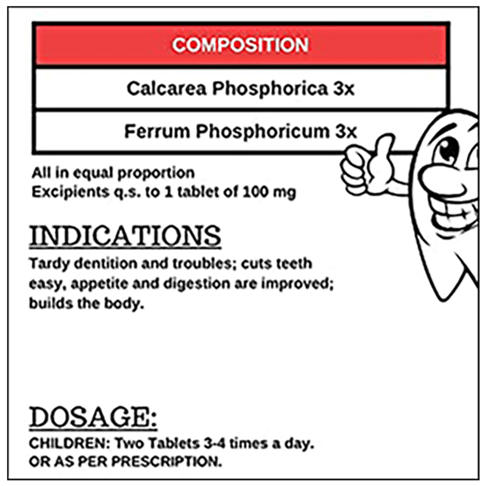 Junsu Bio-Combination 21 Teething Troubles Tablet (25gm Each) combo pack of 3 bottles