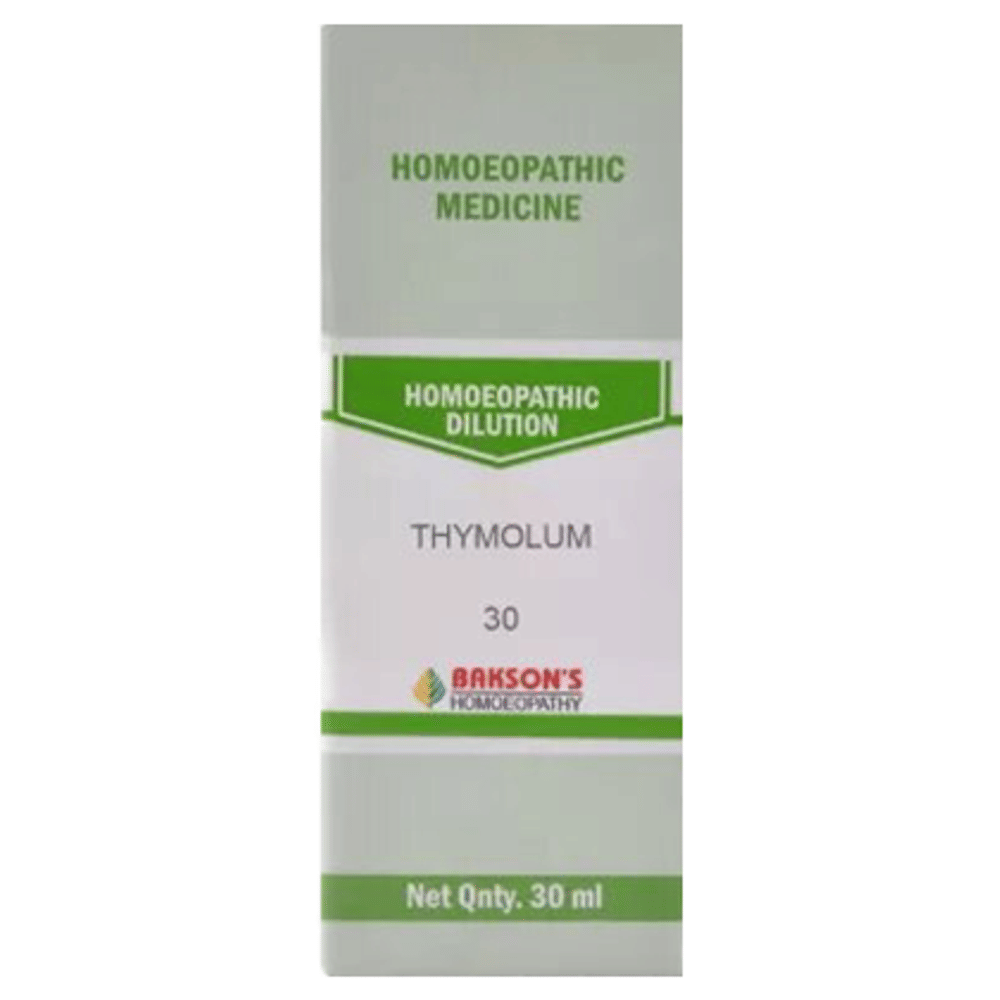 Bakson's Homeopathy Thymolum Dilution 30 bottle of 30 ml Dilution