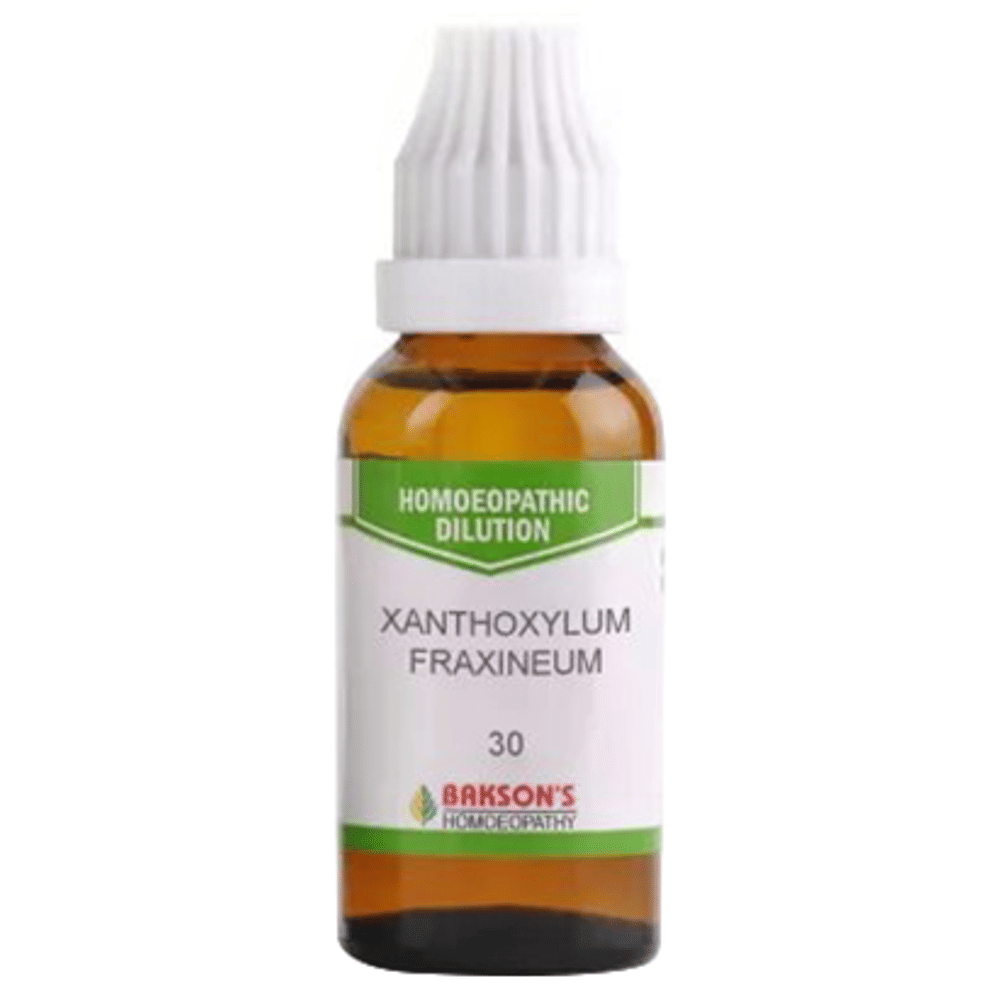 Bakson's Homeopathy Xanthoxylum Fraxineum  Dilution 30 bottle of 30 ml Dilution