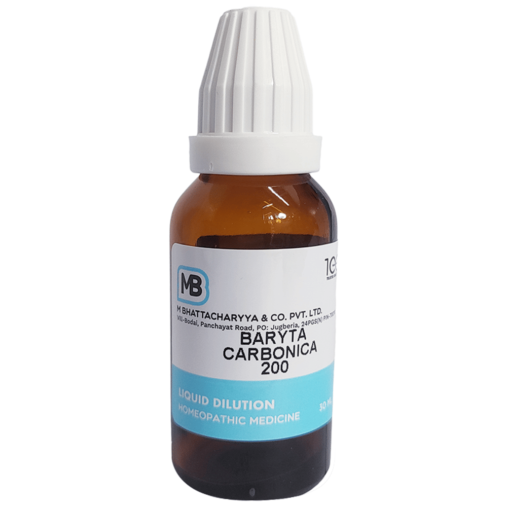 MB Baryta Carbonica Dilution 200 bottle of 30 ml Dilution MB Baryta Carbonica Dilution 200 bottle of 30 ml Dilution