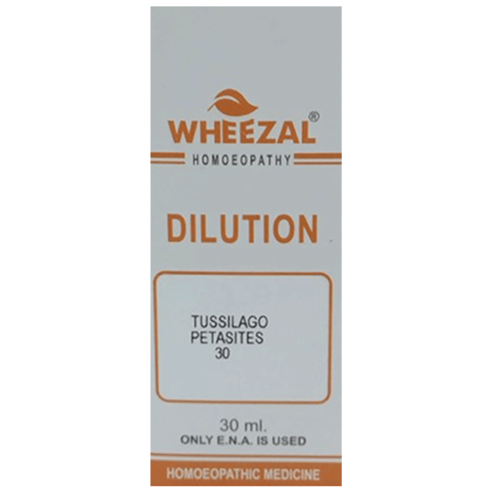 Wheezal Tussilago  Petasites Dilution 30 bottle of 30 ml Dilution
