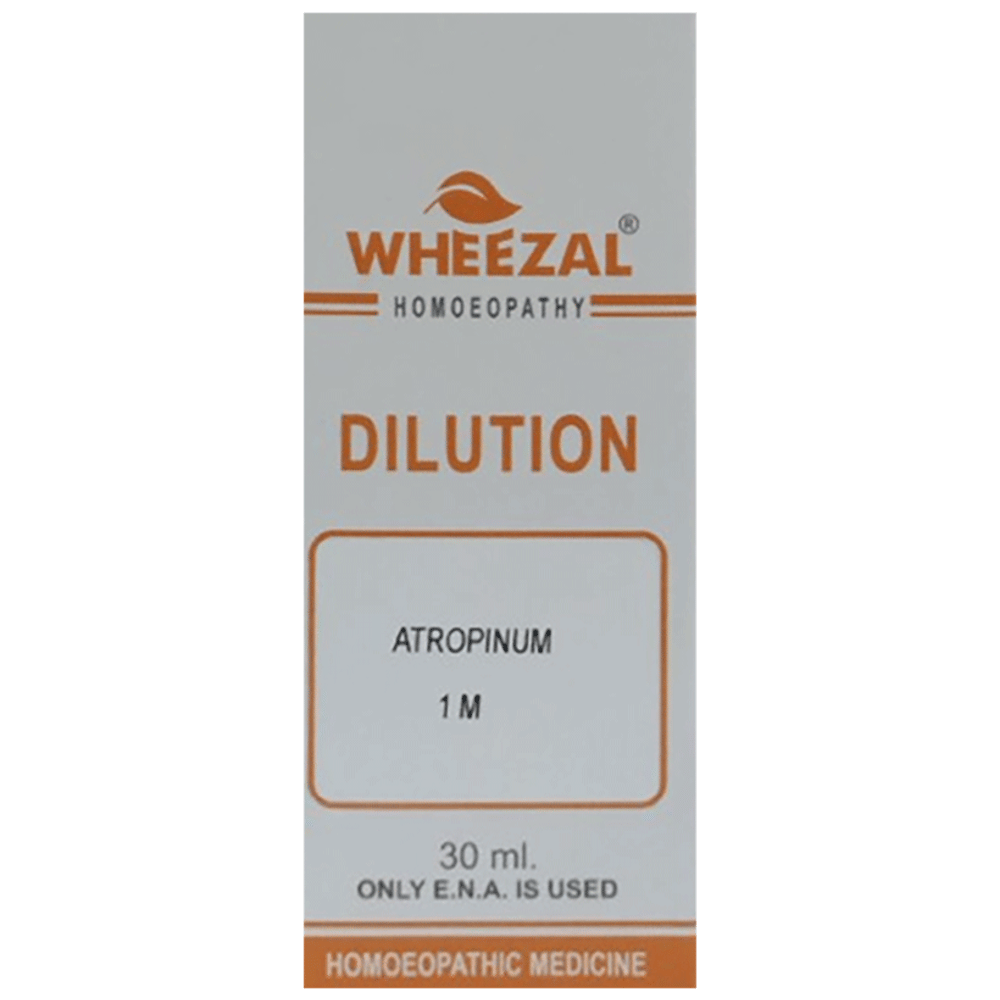 Wheezal Atropinum Dilution 1M bottle of 30 ml Dilution